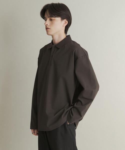 SENSE OF PLACE by URBAN RESEARCH（センスオブプレイスバイアーバンリサーチ）の「カノコルーズロングスリーブポロシャツ（ポロシャツ・メンズ・ブラック/ブラウン/グリーン・MEDIUM/LARGE）」の14枚目の写真