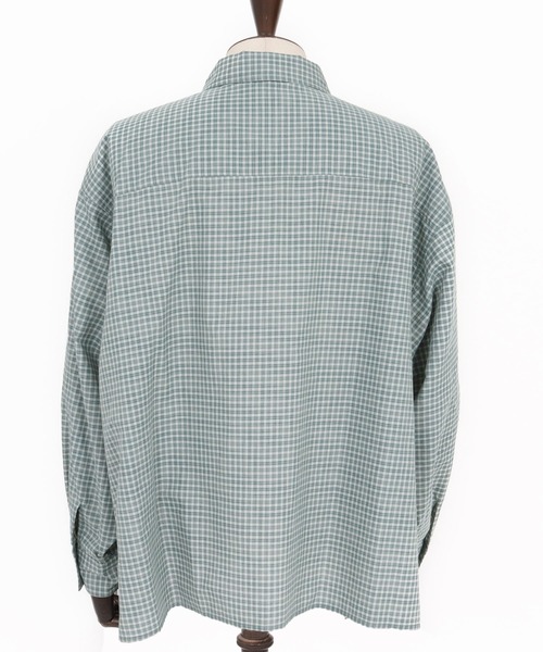ADAM PATEK(アダムパテック)の「ms6231-small check wide shirt シャツ(AP2525008)(シャツ/ブラウス・メンズ・ブラック/グリーン・1/2)」の17枚目の写真
