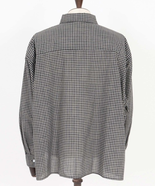 ADAM PATEK(アダムパテック)の「ms6231-small check wide shirt シャツ(AP2525008)(シャツ/ブラウス・メンズ・ブラック/グリーン・1/2)」の20枚目の写真