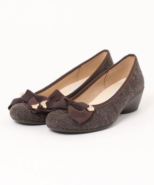 Bridget Birkin(ブリジットバーキン)の「【Bridget Birkin Walk】コーナーパーツリボンウォーキングパンプス(555230)(パンプス・レディース・ブラック系その他2/ブラック系その他/ブラウン系その他・23/24.5/24/23.5/22.5)」の6枚目の写真