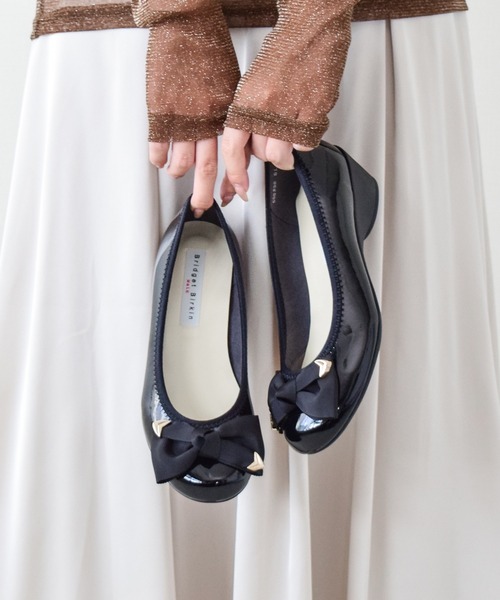 Bridget Birkin(ブリジットバーキン)の「【Bridget Birkin Walk】コーナーパーツリボンウォーキングパンプス(555230)(パンプス・レディース・ブラック系その他2/ブラック系その他/ブラウン系その他・23/24.5/24/23.5/22.5)」の14枚目の写真