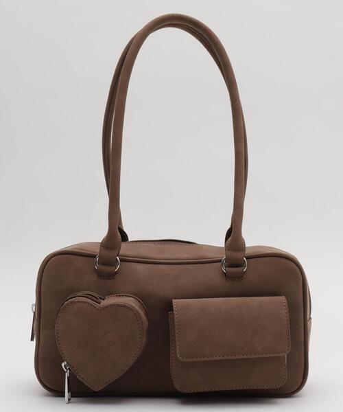 WEGO（ウィゴー）の「WEGO/ハートポケットボストンバッグ（ショルダーバッグ・レディース・ブラック/ブラウン・FREE）」の15枚目の写真