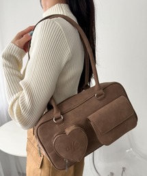 WEGO | WEGO/【25年秋冬新作】ハートポケットボストンバッグ(ショルダーバッグ)