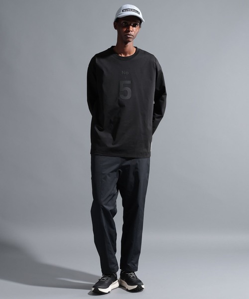 NUMERALS（ヌメラルズ）の「【NUMERALS】ナンバーロゴロングスリーブTEE（Tシャツ/カットソー・メンズ・オフホワイト/ブラック/ネイビー・MEDIUM/LARGE）」の7枚目の写真