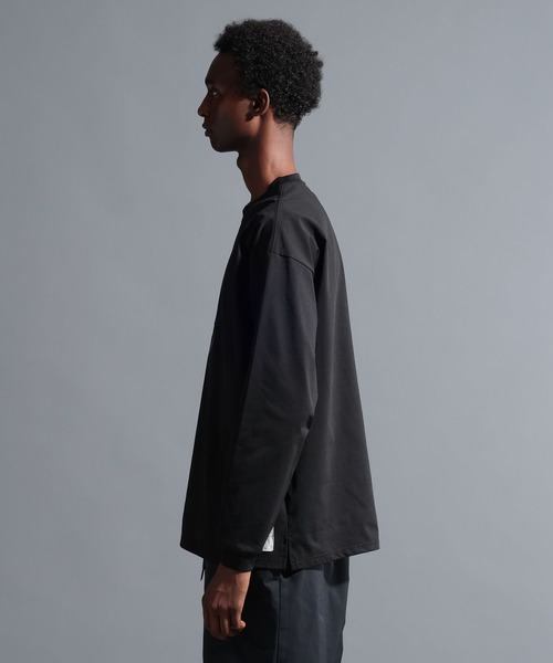 NUMERALS（ヌメラルズ）の「【NUMERALS】ナンバーロゴロングスリーブTEE（Tシャツ/カットソー・メンズ・オフホワイト/ブラック/ネイビー・MEDIUM/LARGE）」の14枚目の写真