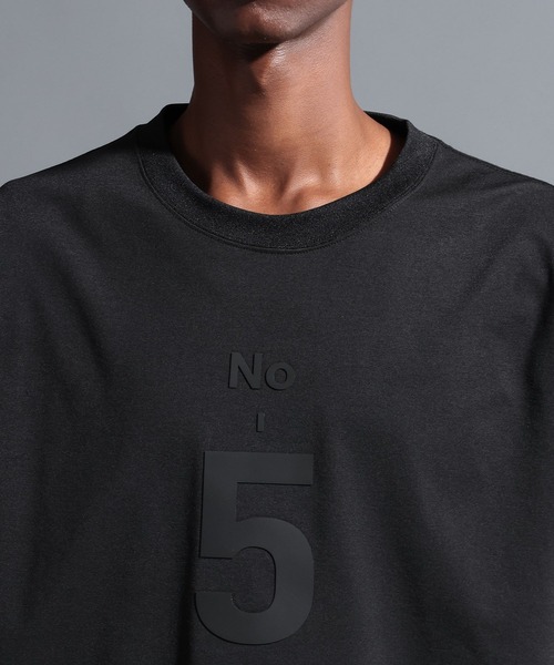 NUMERALS（ヌメラルズ）の「【NUMERALS】ナンバーロゴロングスリーブTEE（Tシャツ/カットソー・メンズ・オフホワイト/ブラック/ネイビー・MEDIUM/LARGE）」の16枚目の写真