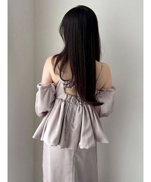 dazzlin（ダズリン）の「ペプラムギャザーバルーンブラウス（シャツ/ブラウス・レディース・チャコールグレー/ピンク/その他1・FREE）」の12枚目の写真