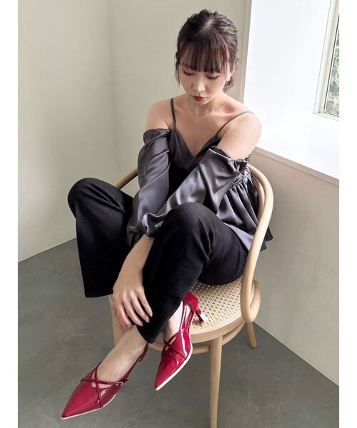 dazzlin（ダズリン）の「ペプラムギャザーバルーンブラウス（シャツ/ブラウス・レディース・チャコールグレー/ピンク/その他1・FREE）」の19枚目の写真