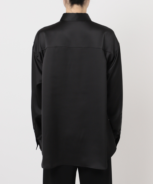 AP STUDIO(エーピーストゥディオ)の「サテンシャツ(シャツ/ブラウス・レディース・ブラック/チョコ・FREE)」の19枚目の写真