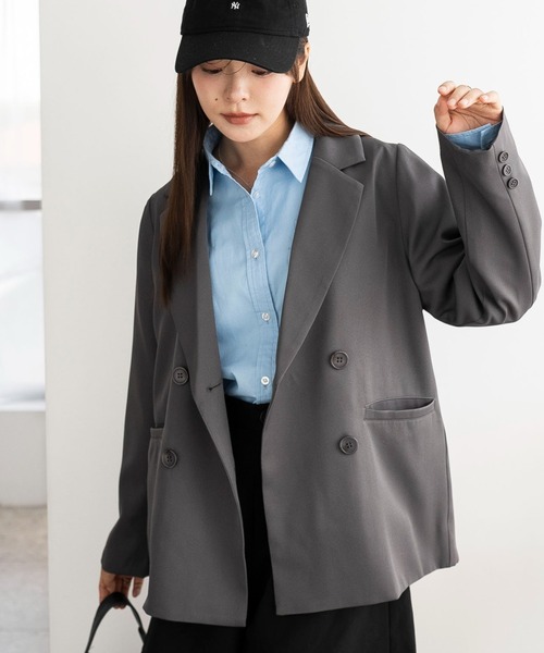 セール】WEGO/【ZOZO限定・25年秋冬新作】ダブルボタンテーラード