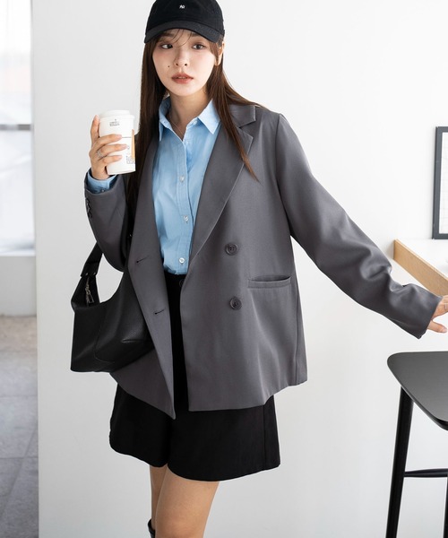 セール】WEGO/【ZOZO限定・25年秋冬新作】ダブルボタンテーラード