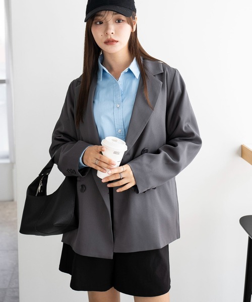 セール】WEGO/【ZOZO限定・25年秋冬新作】ダブルボタンテーラード
