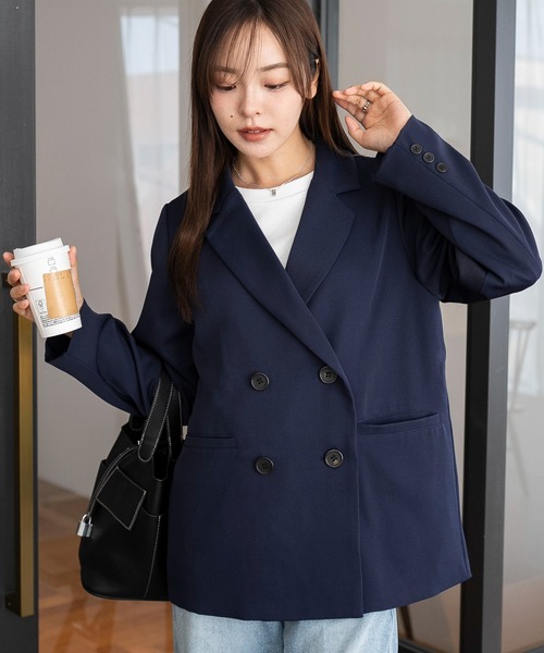 セール】WEGO/【ZOZO限定・25年秋冬新作】ダブルボタンテーラード