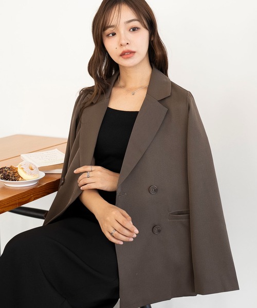 セール】WEGO/【ZOZO限定・25年秋冬新作】ダブルボタンテーラード