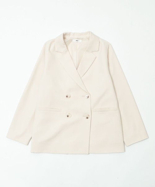 WEGO（ウィゴー）の「WEGO/【ZOZO限定・26年春再入荷！】ダブルボタンテーラードジャケット（テーラードジャケット・レディース・ネイビー/グレー/ブラウン/アイボリー・FREE）」の19枚目の写真