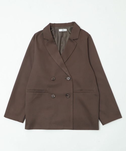 WEGO（ウィゴー）の「WEGO/【ZOZO限定・26年春再入荷！】ダブルボタンテーラードジャケット（テーラードジャケット・レディース・ネイビー/グレー/ブラウン/アイボリー・FREE）」の12枚目の写真