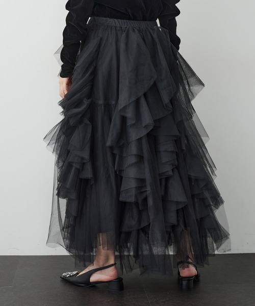 LA BELLE ETUDE（ラベルエチュード）の「Lily ボリュームチュールスカート（スカート・レディース・ホワイト/ブラック/ライトグリーン/ピンク・0/1）」の18枚目の写真