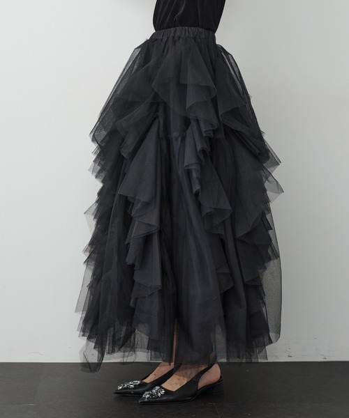 LA BELLE ETUDE（ラベルエチュード）の「Lily ボリュームチュールスカート（スカート・レディース・ホワイト/ブラック/ライトグリーン/ピンク・0/1）」の19枚目の写真