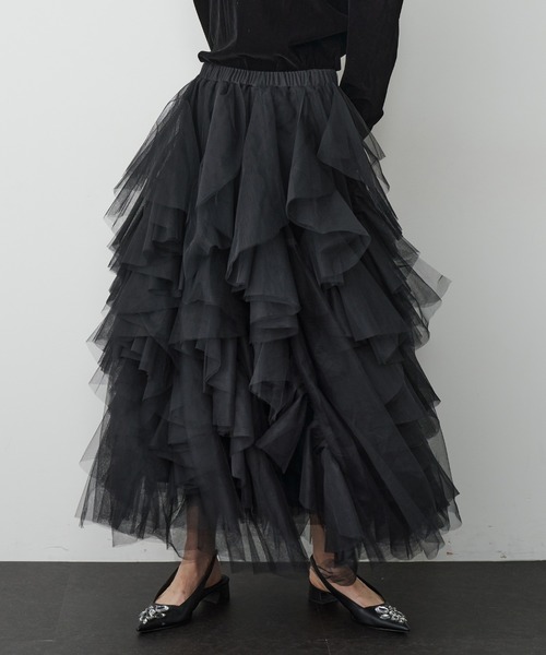 LA BELLE ETUDE（ラベルエチュード）の「Lily ボリュームチュールスカート（スカート・レディース・ホワイト/ブラック/ライトグリーン/ピンク・0/1）」の20枚目の写真