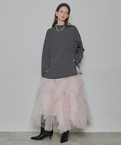 LA BELLE ETUDE（ラベルエチュード）の「Lily ボリュームチュールスカート（スカート・レディース・ホワイト/ブラック/ライトグリーン/ピンク・0/1）」の8枚目の写真