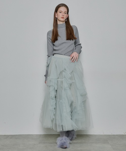LA BELLE ETUDE（ラベルエチュード）の「Lily ボリュームチュールスカート（スカート・レディース・ホワイト/ブラック/ライトグリーン/ピンク・0/1）」の13枚目の写真
