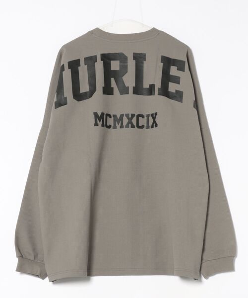 Hurley （ハーレー）の「【Hurley/ハーレー】ヘビーウェイトサーマルロングTシャツ　バックプリント　吸水速乾　オーバーサイズシルエット　THERMAL BACK ARC LS（Tシャツ/カットソー・メンズ・ブラック/オフホワイト/カーキブラウン・SMALL/MEDIUM/LARGE/X-LARGE）」の5枚目の写真