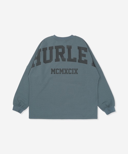 Hurley (ハーレー)の「【Hurley/ハーレー】ヘビーウェイトサーマルロングTシャツ バックプリント 吸水速乾 オーバーサイズシルエット THERMAL BACK ARC LS(Tシャツ/カットソー・メンズ・ブラック/オフホワイト/カーキブラウン/ブルーグレー/ブラウン・SMALL/MEDIUM/LARGE/X-LARGE)」の4枚目の写真