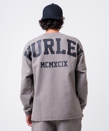 Hurley （ハーレー）の「【Hurley/ハーレー】ヘビーウェイトサーマルロングTシャツ　バックプリント　吸水速乾　オーバーサイズシルエット　THERMAL BACK ARC LS（Tシャツ/カットソー）」