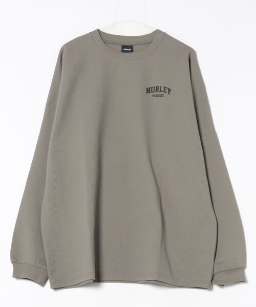 Hurley （ハーレー）の「【Hurley/ハーレー】ヘビーウェイトサーマルロングTシャツ　バックプリント　吸水速乾　オーバーサイズシルエット　THERMAL BACK ARC LS（Tシャツ/カットソー・メンズ・ブラック/オフホワイト/カーキブラウン・SMALL/MEDIUM/LARGE/X-LARGE）」の6枚目の写真