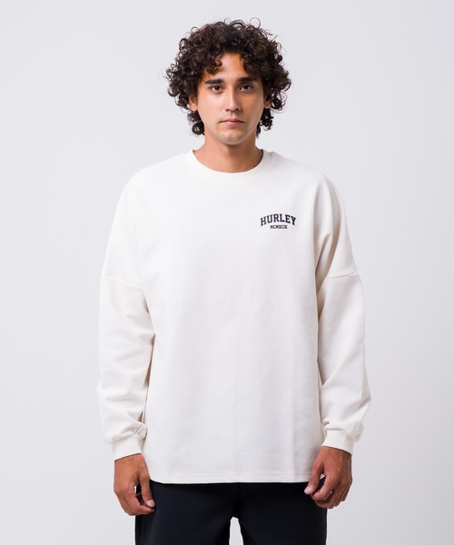 Hurley （ハーレー）の「【Hurley/ハーレー】ヘビーウェイトサーマルロングTシャツ　バックプリント　吸水速乾　オーバーサイズシルエット　THERMAL BACK ARC LS（Tシャツ/カットソー・メンズ・ブラック/オフホワイト/カーキブラウン・SMALL/MEDIUM/LARGE/X-LARGE）」の15枚目の写真