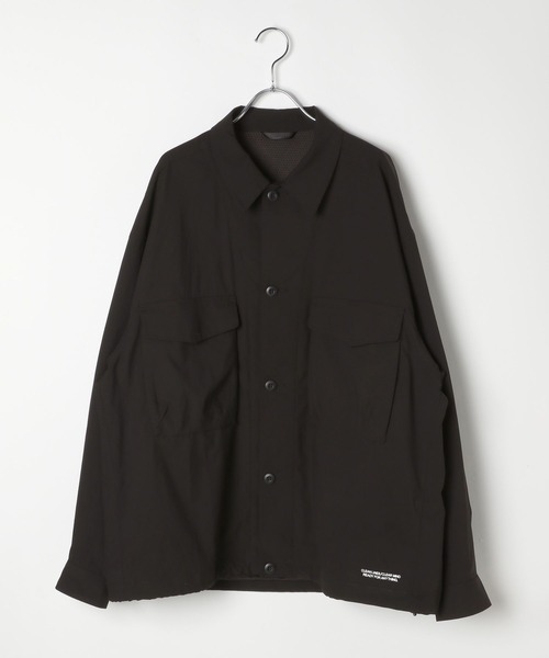 BAYFLOW(ベイフロー)の「【ストレッチ・イージーケア・吸水速乾・マシンウォッシャブル】SOLOTEXシャツジャケット(その他トップス・メンズ・カーキ/ブラック・LARGE/MEDIUM)」の5枚目の写真