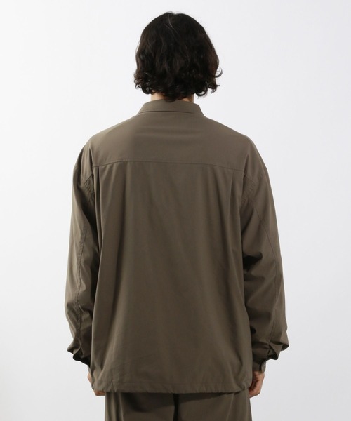 BAYFLOW(ベイフロー)の「【ストレッチ・イージーケア・吸水速乾・マシンウォッシャブル】SOLOTEXシャツジャケット(その他トップス・メンズ・カーキ/ブラック・LARGE/MEDIUM)」の18枚目の写真