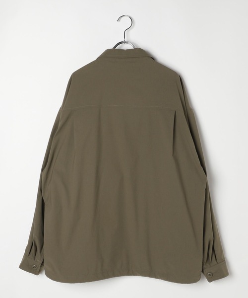 BAYFLOW(ベイフロー)の「【ストレッチ・イージーケア・吸水速乾・マシンウォッシャブル】SOLOTEXシャツジャケット(その他トップス・メンズ・カーキ/ブラック・LARGE/MEDIUM)」の19枚目の写真