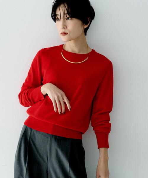 セール】【アンサンブル可/洗える/ウール100%】クルーネックウール