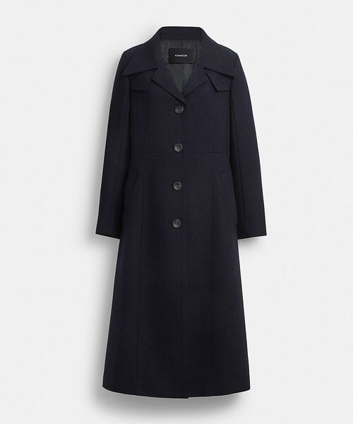 ロング ウール トレンチ コート（その他アウター）｜COACH（コーチ）の