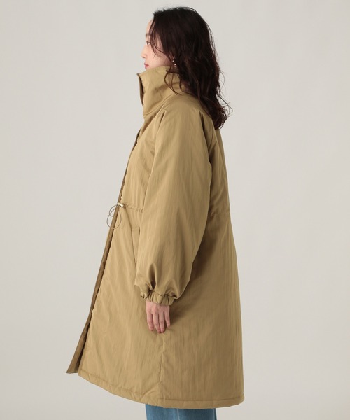 Elura（エルーラ）の「スタンドカラー中綿コート/571754（ダウンジャケット/コート・レディース・キャメル/ブラック・FREE）」の12枚目の写真