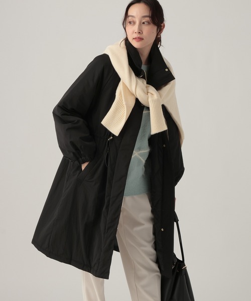 スタンドカラー中綿コート/571754（ダウンジャケット/コート）｜Elura