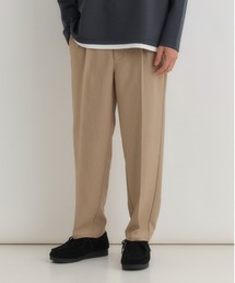 Right-on（ライトオン）の「【BACK NUMBER】ＴＲイージーテーパードトラウザーパンツ (TR素材/イージーパンツ/テーパード/トラウザー/タック/ウエストゴム/ストレッチ/シワになりにくい/きれいめ/オフィスカジュアル)（スラックス）」