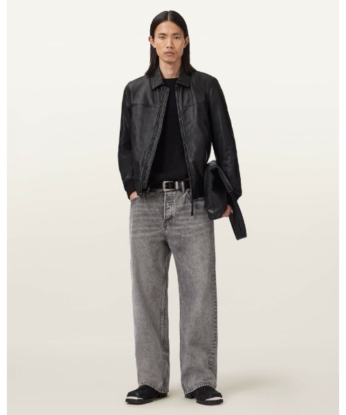ALLSAINTS(オールセインツ)の「RASHFORD LEATHER JACKET | RASHFORD レザー ジャケット(その他アウター・メンズ・ブラック・XS/S/M/L/XL)」の5枚目の写真
