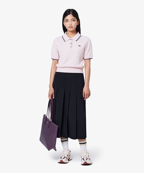 LACOSTE(ラコステ)の「レディース L003 NEO SHOT 225 3 SFA(スニーカー・レディース・ライトピンク・22.5cm/23.5cm/24.5cm/23.0cm/24.0cm)」の7枚目の写真