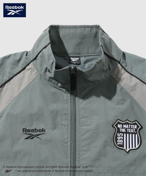 Reebok(リーボック)の「Reebok Emblem Detail Nylon Jacket/リーボック エンブレムディテール ナイロン トラックジャケット(ナイロンジャケット・メンズ・ブラック系その他/グレー系その他・XL/L/M)」の5枚目の写真