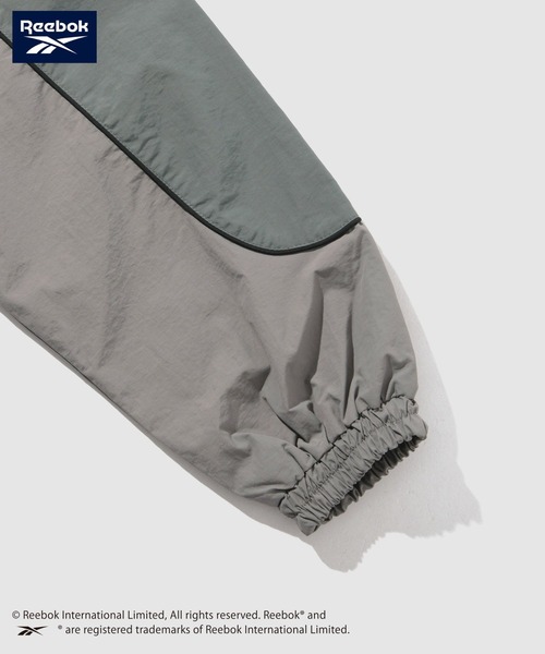 Reebok(リーボック)の「Reebok Emblem Detail Nylon Jacket/リーボック エンブレムディテール ナイロン トラックジャケット(ナイロンジャケット・メンズ・ブラック系その他/グレー系その他・XL/L/M)」の6枚目の写真