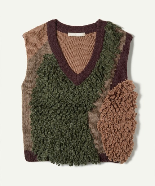 LEINWANDE ラインヴァンド ベスト Landscape Intarsia Knit Vest（ベスト）｜leinwande（ラインヴァンド