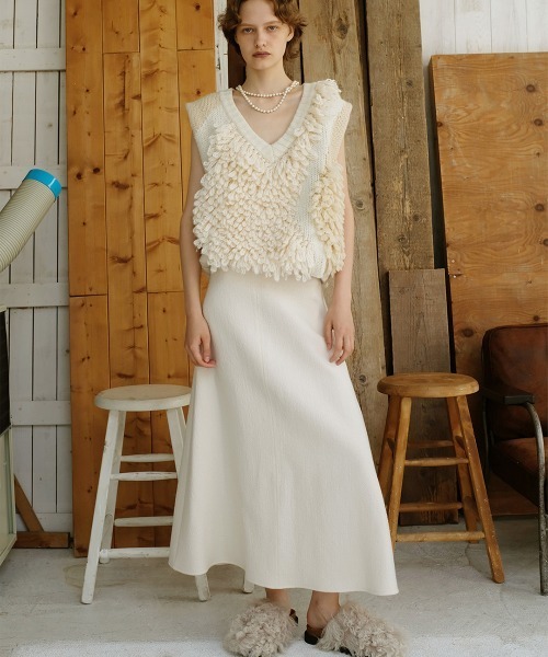 ★tanta★ Landscape Intarsia Knit Vest Landscape Intarsia Knit Vest