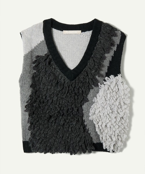 Landscape Intarsia Knit Vest（ベスト）｜leinwande（ラインヴァンド