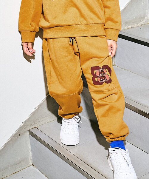 F.O.KIDS（エフオーキッズ）の「【ジュニア対応】カラバリグラフィックパンツ（スウェットパンツ・キッズ・パープル/チャコール/イエロー/ピンク/グリーン/グレー・80/90/100/110/120/130/140/150/160）」の5枚目の写真