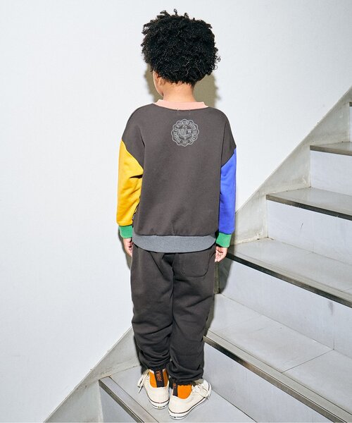 F.O.KIDS（エフオーキッズ）の「【ジュニア対応】カラバリグラフィックパンツ（スウェットパンツ・キッズ・パープル/チャコール/イエロー/ピンク/グリーン/グレー・80/90/100/110/120/130/140/150/160）」の13枚目の写真