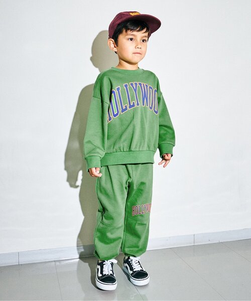 F.O.KIDS（エフオーキッズ）の「【ジュニア対応】カラバリグラフィックパンツ（スウェットパンツ・キッズ・パープル/チャコール/イエロー/ピンク/グリーン/グレー・80/90/100/110/120/130/140/150/160）」の12枚目の写真