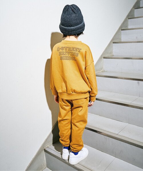 F.O.KIDS（エフオーキッズ）の「【ジュニア対応】カラバリグラフィックパンツ（スウェットパンツ・キッズ・パープル/チャコール/イエロー/ピンク/グリーン/グレー・80/90/100/110/120/130/140/150/160）」の8枚目の写真