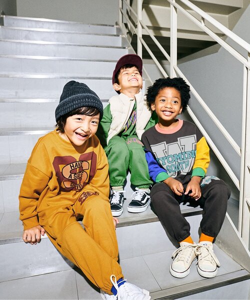 F.O.KIDS（エフオーキッズ）の「【ジュニア対応】カラバリグラフィックパンツ（スウェットパンツ・キッズ・パープル/チャコール/イエロー/ピンク/グリーン/グレー・80/90/100/110/120/130/140/150/160）」の7枚目の写真